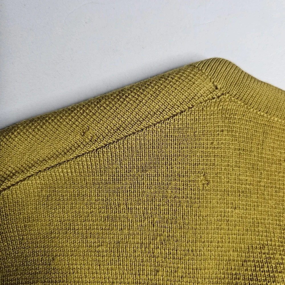 Smiths Womens‎ Vest Medium Wool Green Made In Italy